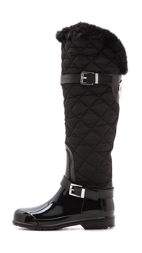 michael michael kors fulton quilted rain boots|michael michael kors fulton quilted rainboot .